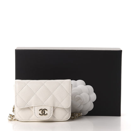 Chanel Caviar Quilted Belt Bag White 12 of 12