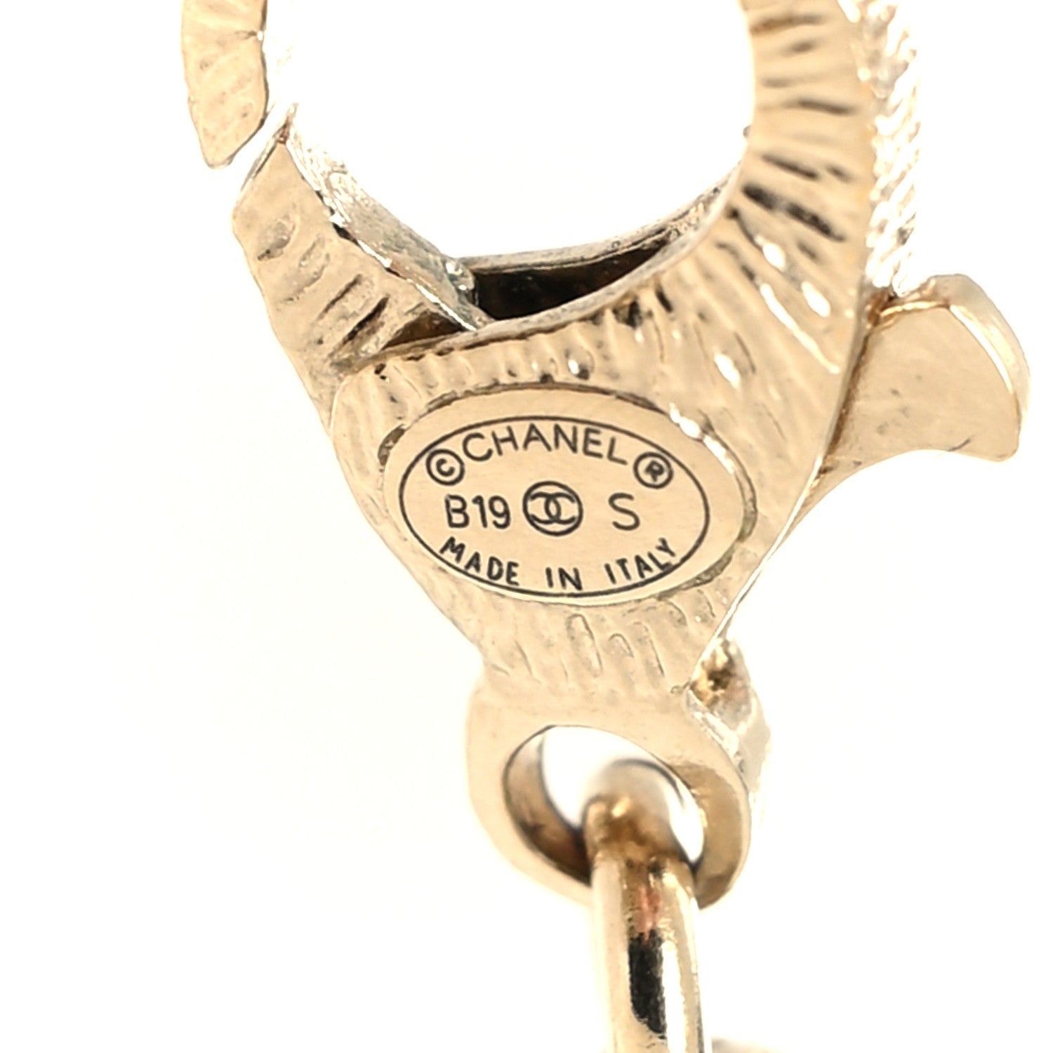 Chanel Crystal City of Lights Letter Chain Necklace Gold 5 of 5
