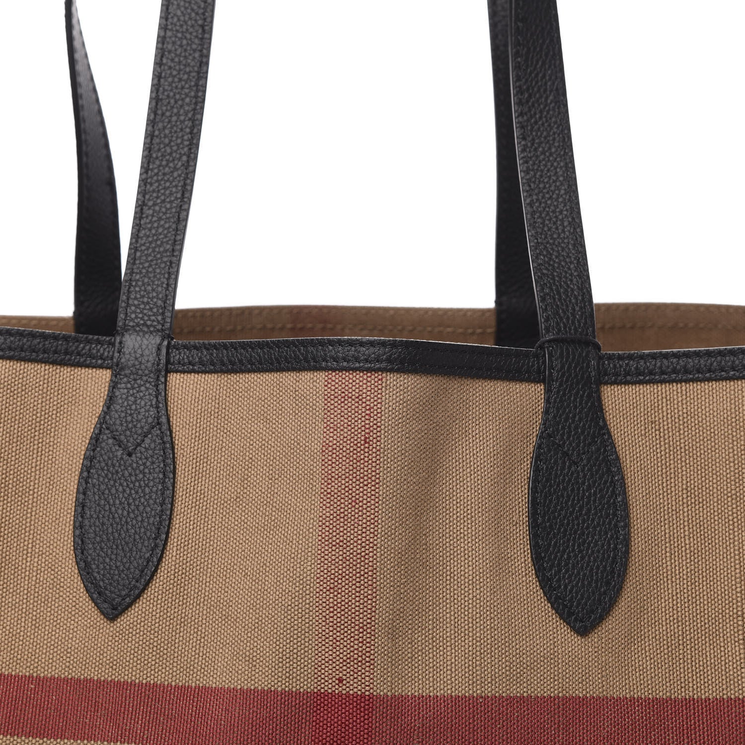 Burberry Coated Canvas Mega Check Medium Doodle Tote Black 15 of 15