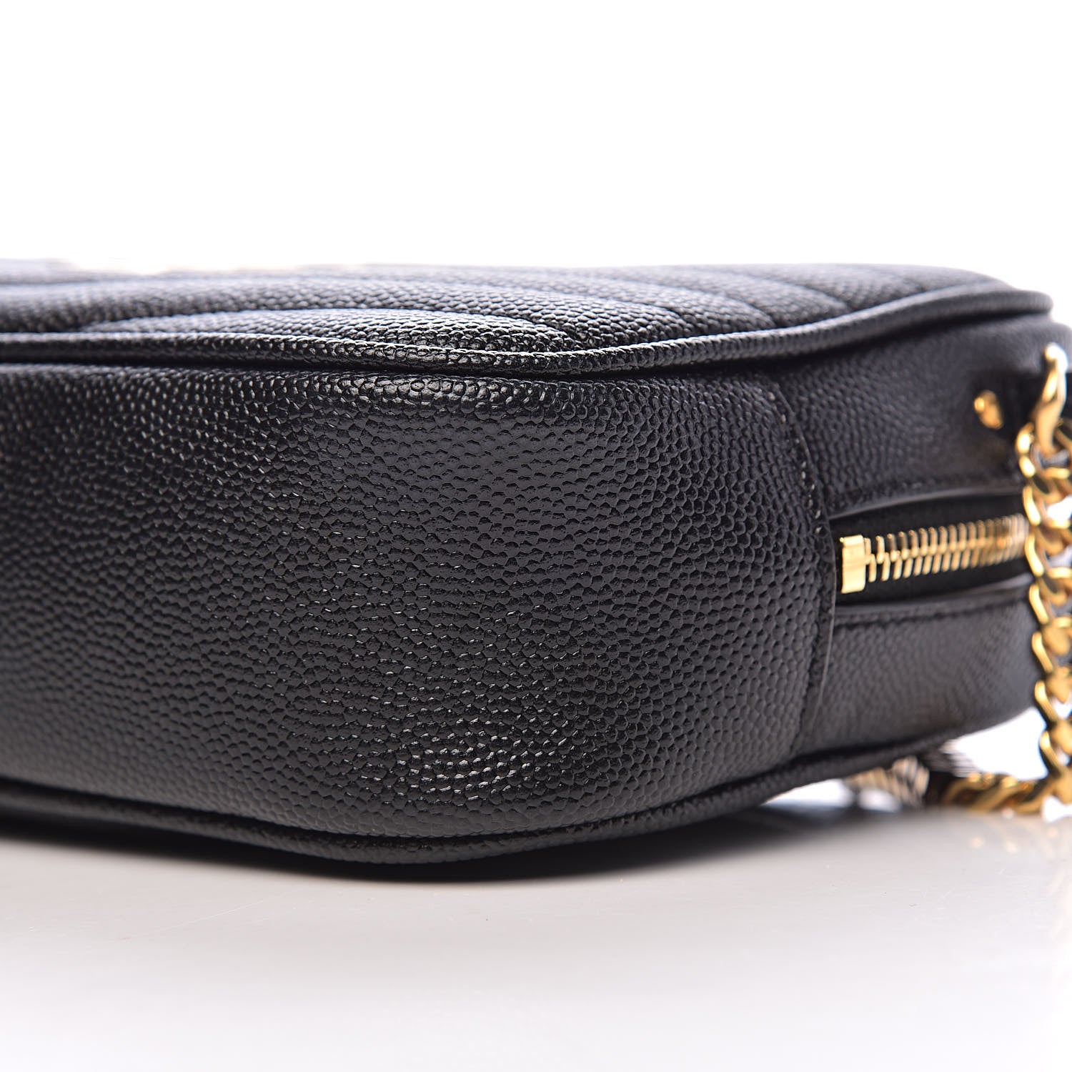 Saint Laurent Grain De Poudre Matelasse Monogram Mini Lou Camera Bag Black 8 of 10