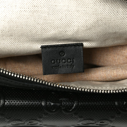 Gucci Calfskin GG Tennis Embossed Pocket Belt Bag Black 7 of 10