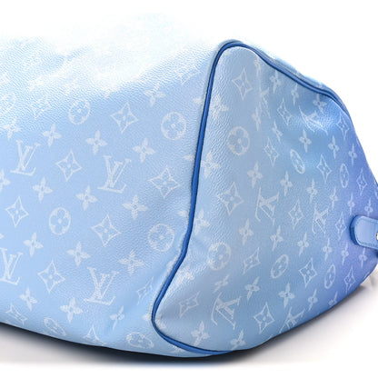Louis Vuitton Monogram Clouds Keepall Bandouliere 50 Blue 8 of 8