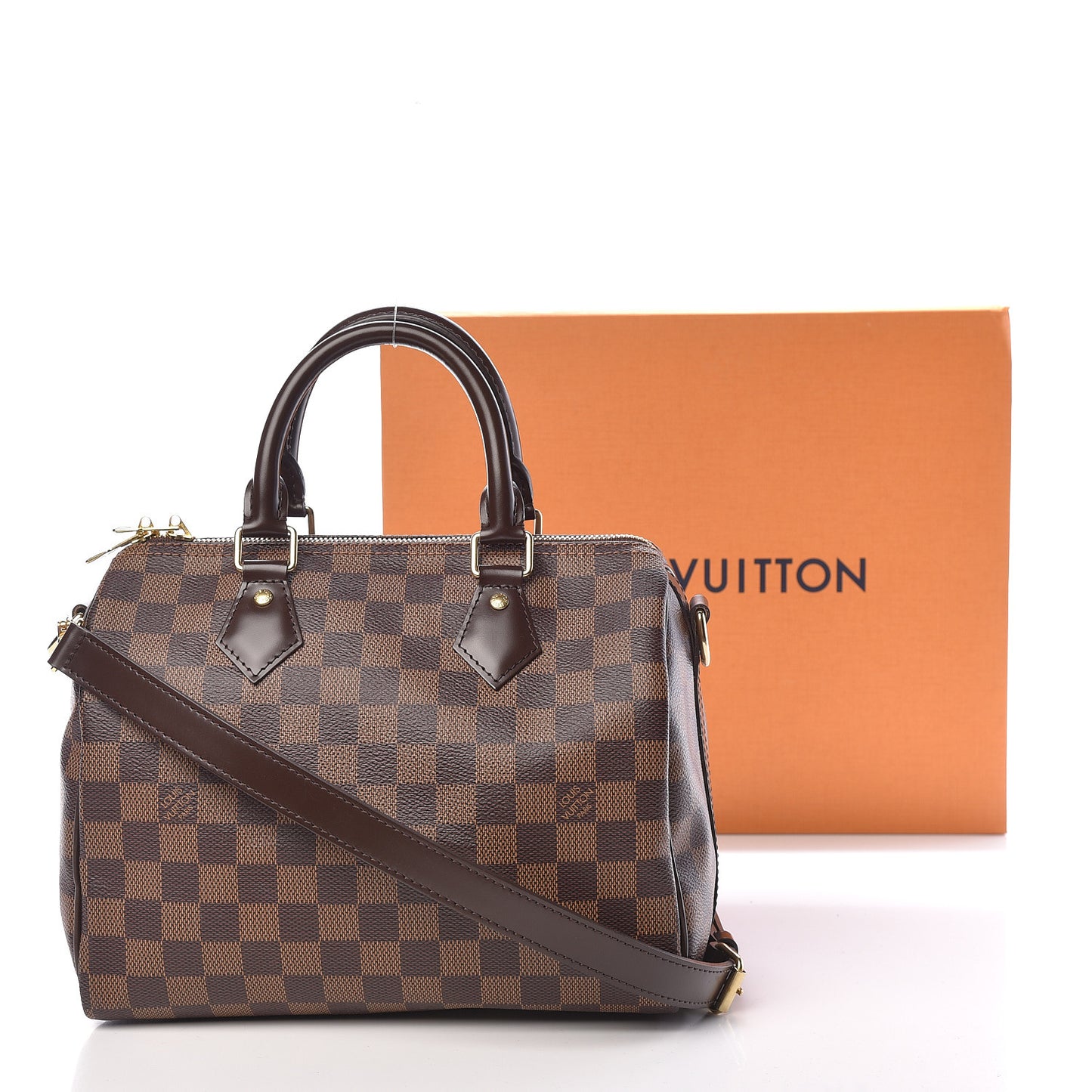 Damier Ebene Speedy Bandouliere 25