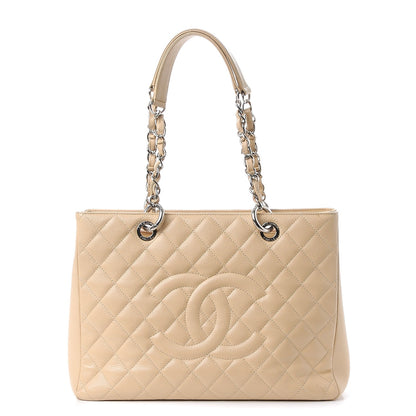 Chanel Caviar Quilted Grand Shopping Tote GST Beige 1 of 7