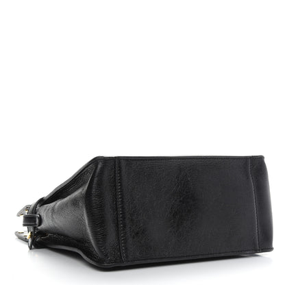 Fendi Agnello Old Shine Vitello Go Rain Small Flip Tote Black Marrone 6 of 10