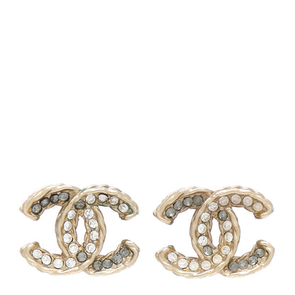 Chanel Crystal CC Rope Earrings Gold 1 of 4
