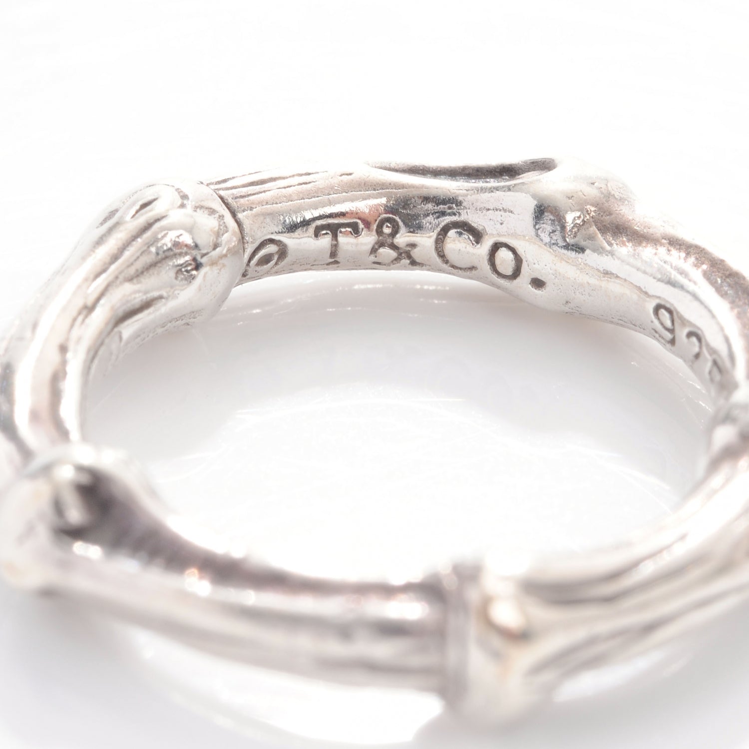 Tiffany Sterling Silver Bamboo Ring 5 3 of 5