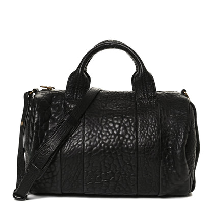 Alexander Wang Pebbled Lambskin Rocco Black Antique Brass Hardware 1 of 11