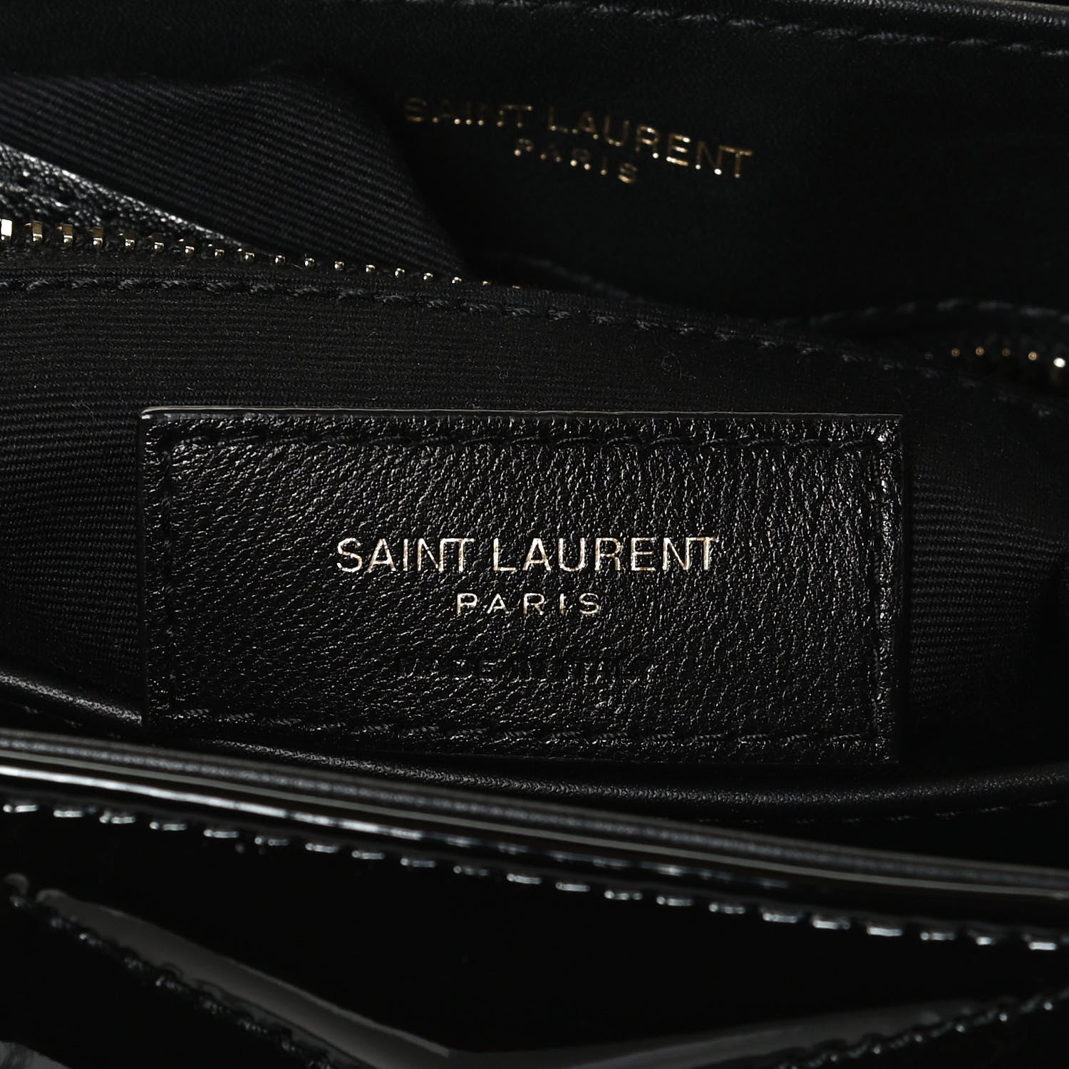 Saint Laurent Patent Y Quilted Monogram Toy Loulou Crossbody Bag Black 6 of 11