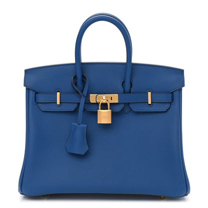 Hermes Swift Birkin 25 Bleu France 1 of 11