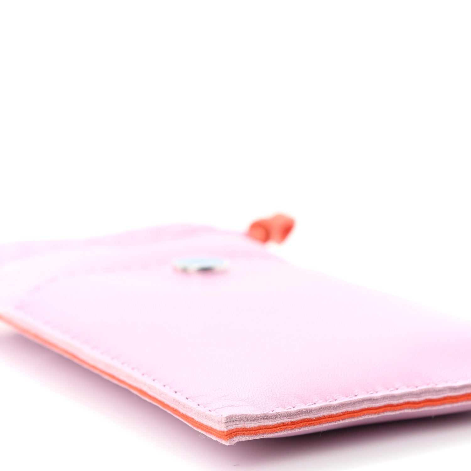 Hermes Milo Lambskin Swift Pilo Phone Case Mauve Sylvestre Orange Poppy Bleu De France 8 of 9