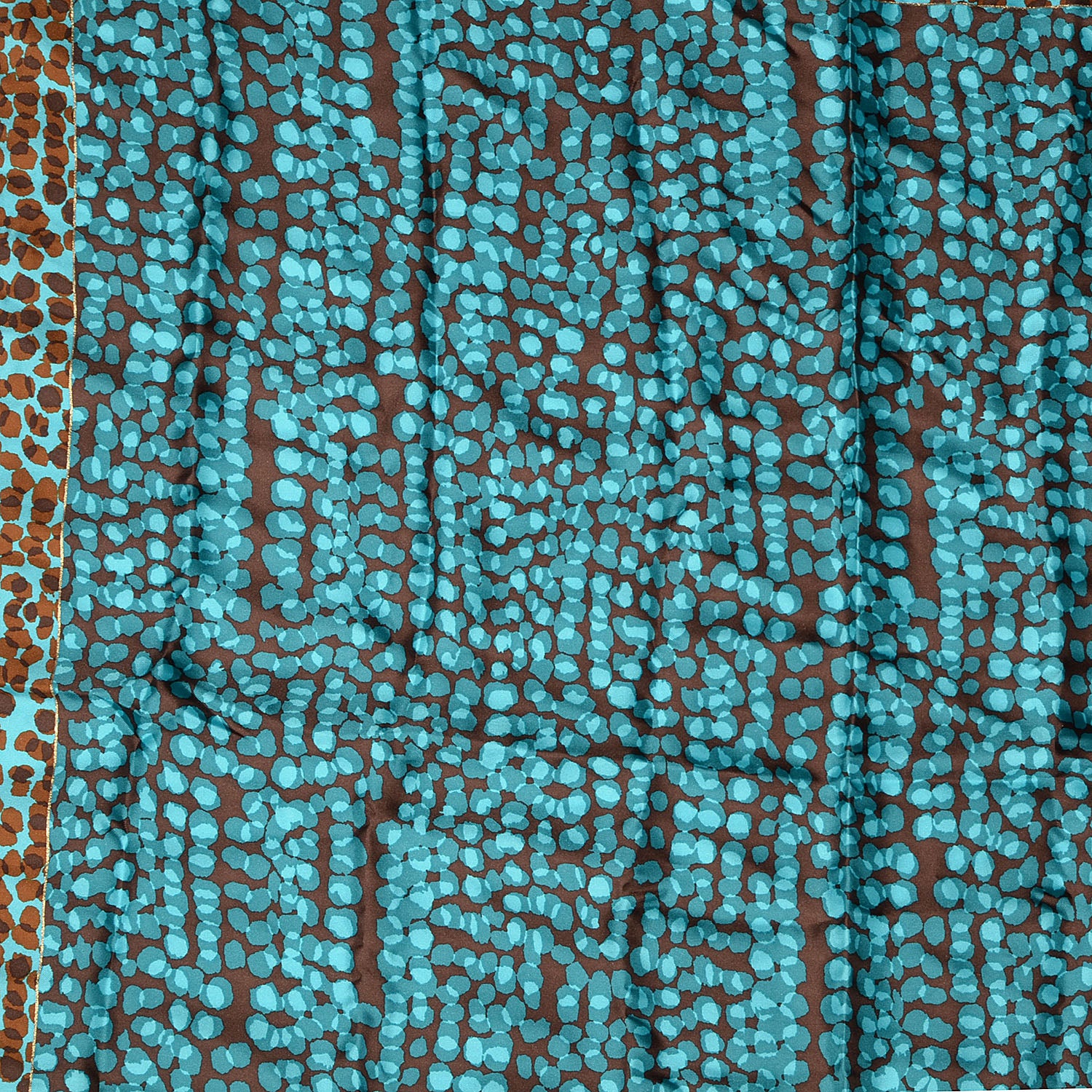 Louis Vuitton Silk Carre Leopard Scarf Blue 4 of 6