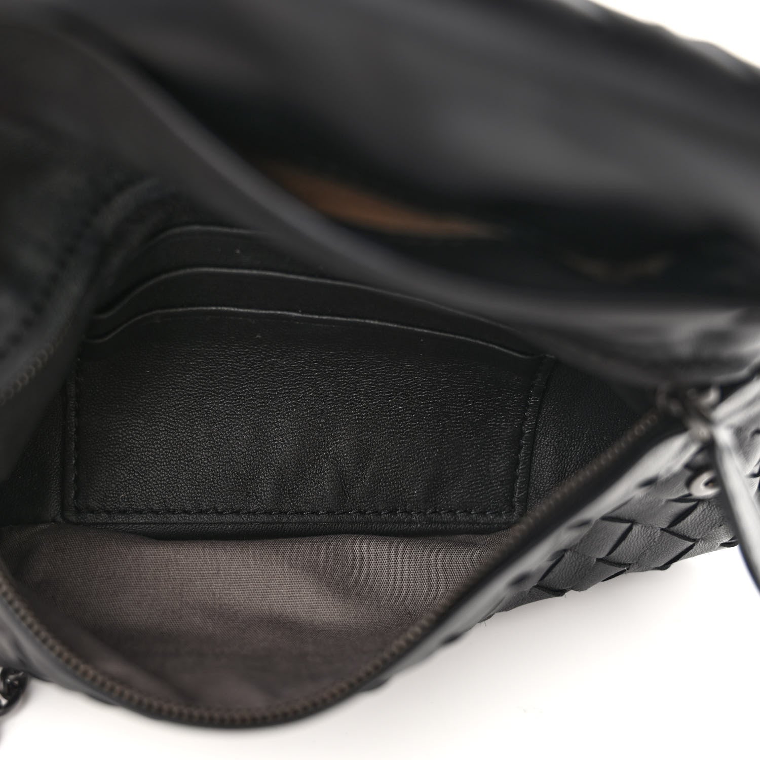 Bottega Veneta Nappa Intrecciato Mini Chain Messenger Black 5 of 10