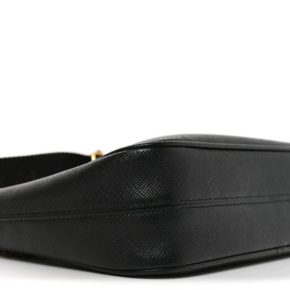 Prada Saffiano Lux Re-Edition 2005 Shoulder Bag Black 8 of 9