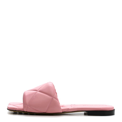 Bottega Veneta Nappa Quilted Rubber Lido Flat Sandals 38 Blossom 1 of 10