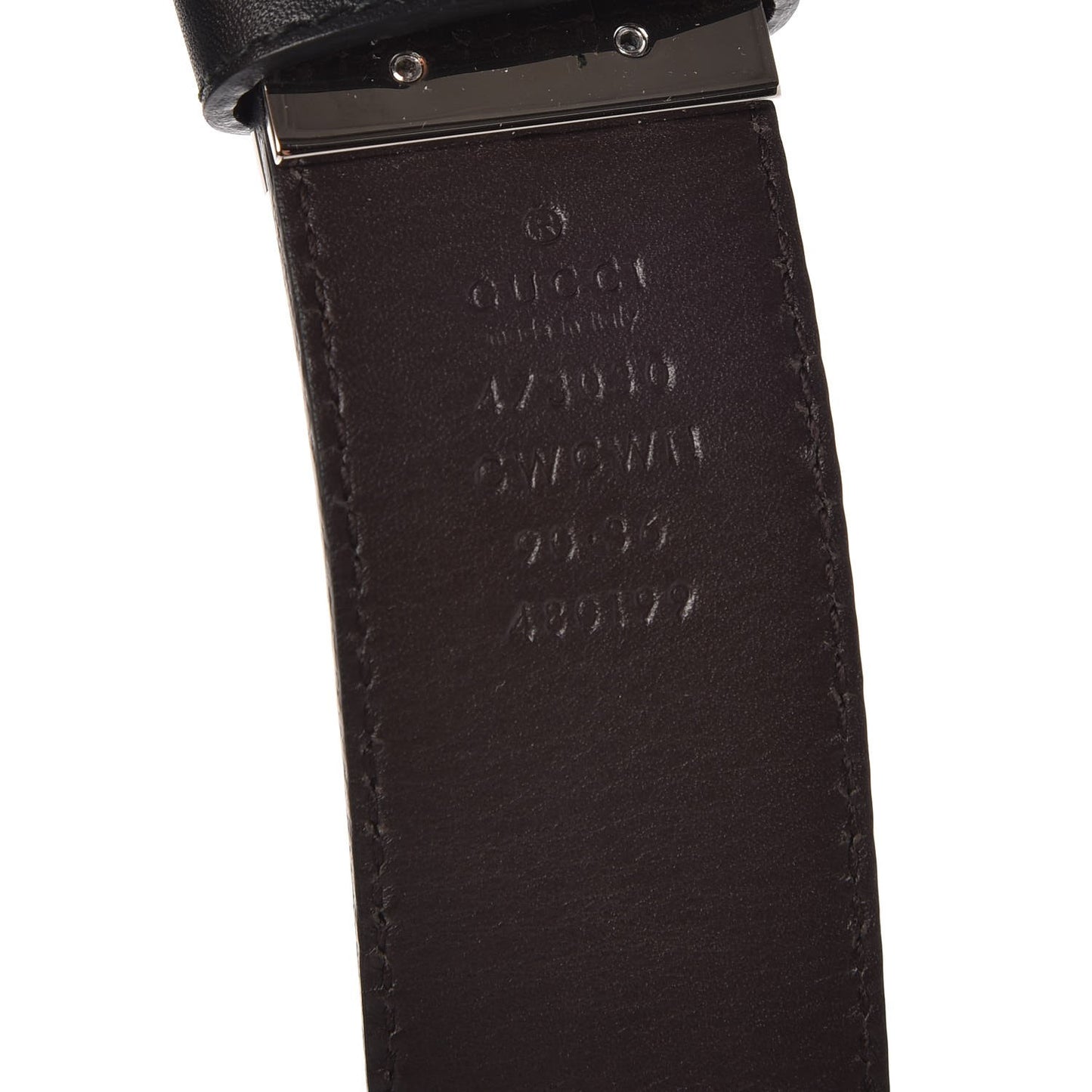 Guccissima Interlocking G Reversible Belt 90 36 Black Brown