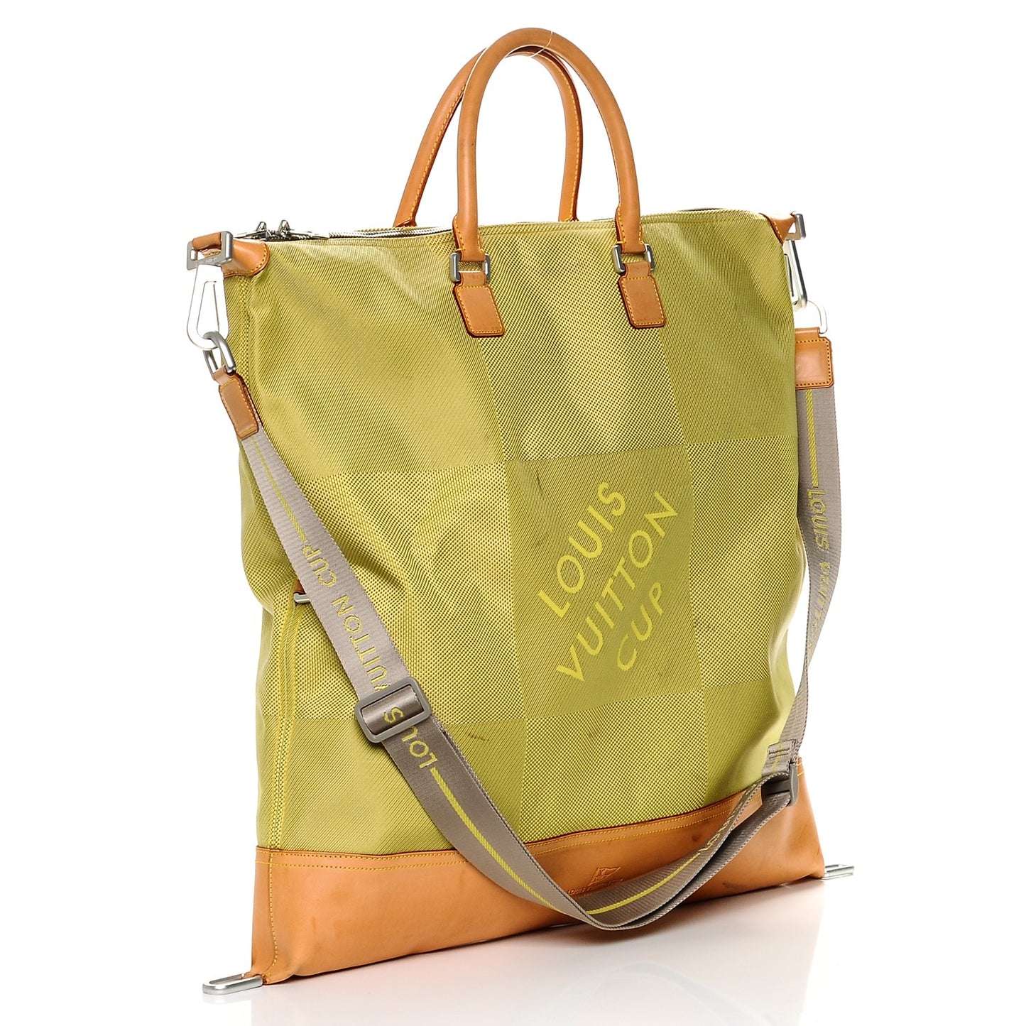 Damier Geant Americas Cup Cube Bag Yellow
