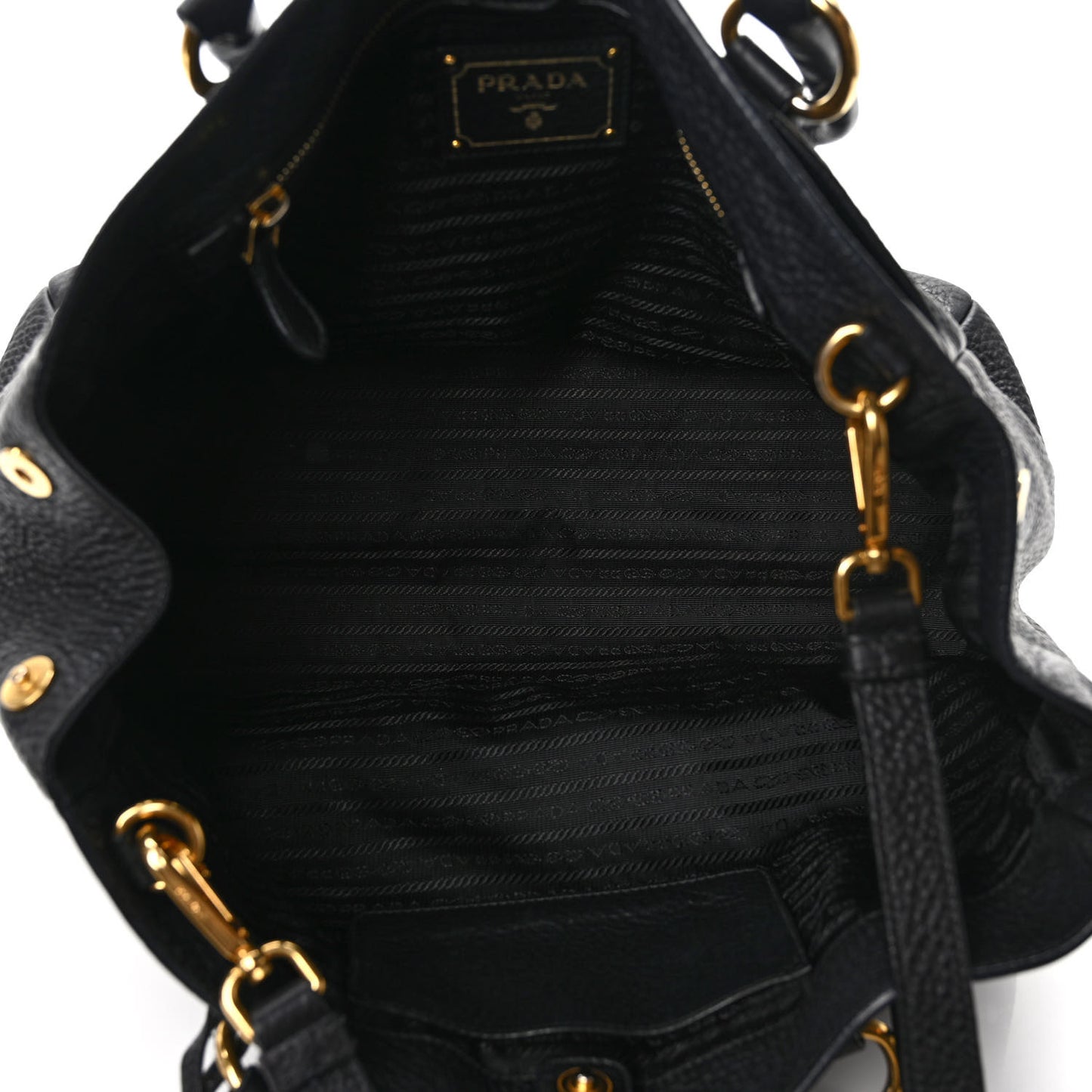 Vitello Daino Tote Black