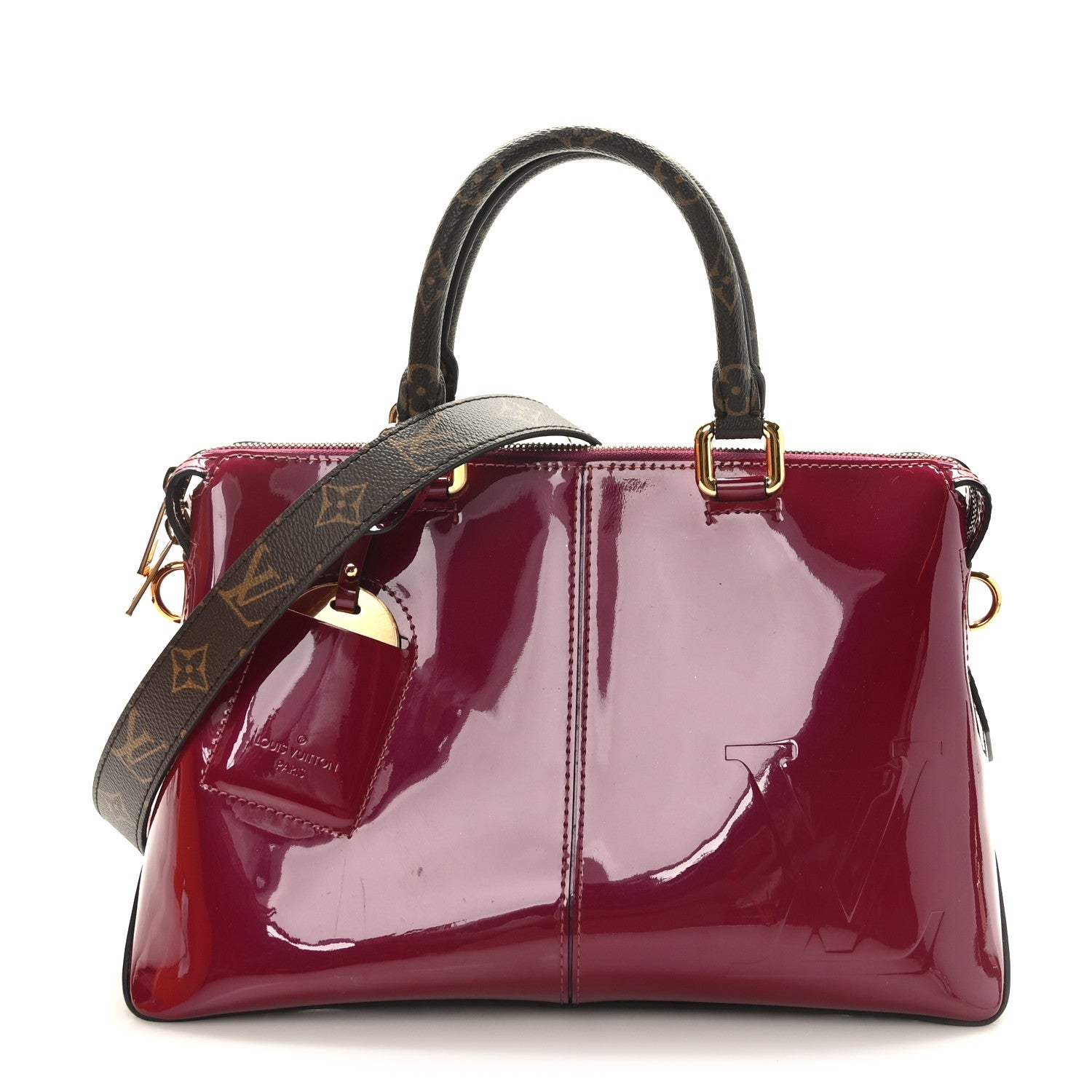 Louis Vuitton Patent Calfskin Miroir Tote Magenta 1 of 8