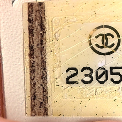 Chanel Canvas Large Coco Cuba Cosmetic Case Yellow Turquoise 7 of 11
