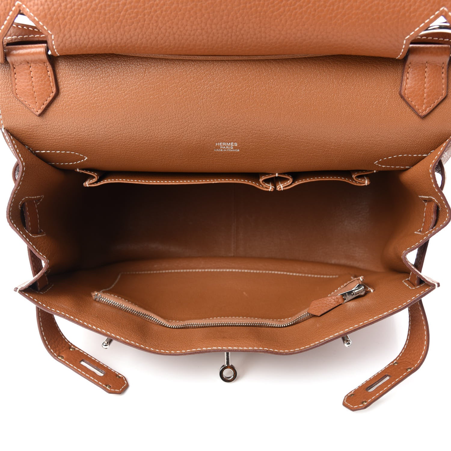 Hermes Taurillon Clemence Jypsiere 31 Gold 5 of 14