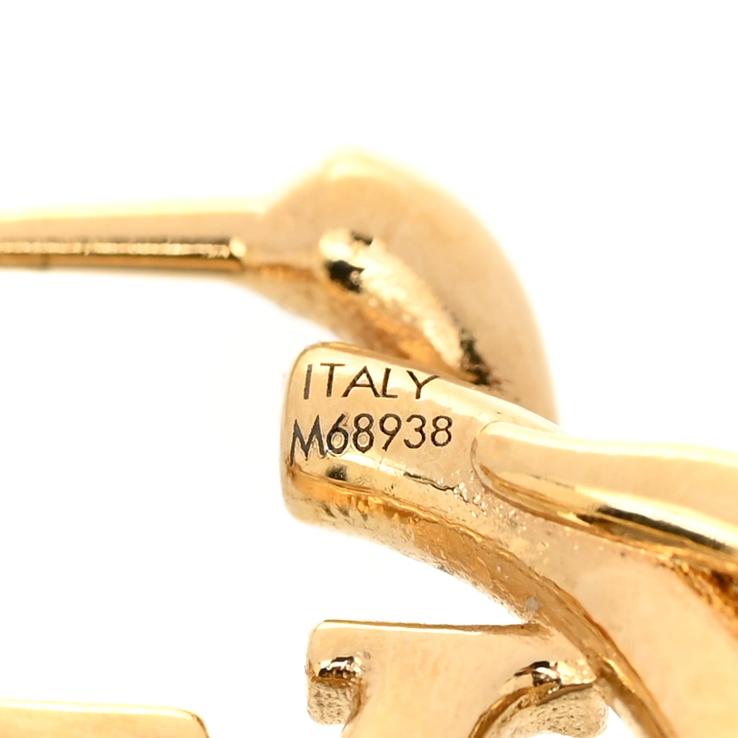 Louis Vuitton Garden Louise Hoop Earrings Gold 4 of 5