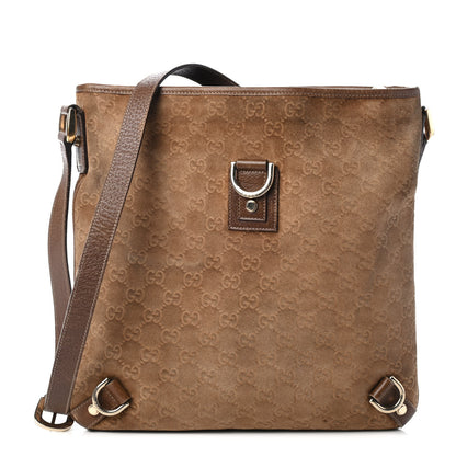Gucci Guccissima Suede Abbey Messenger Bag 1 of 4