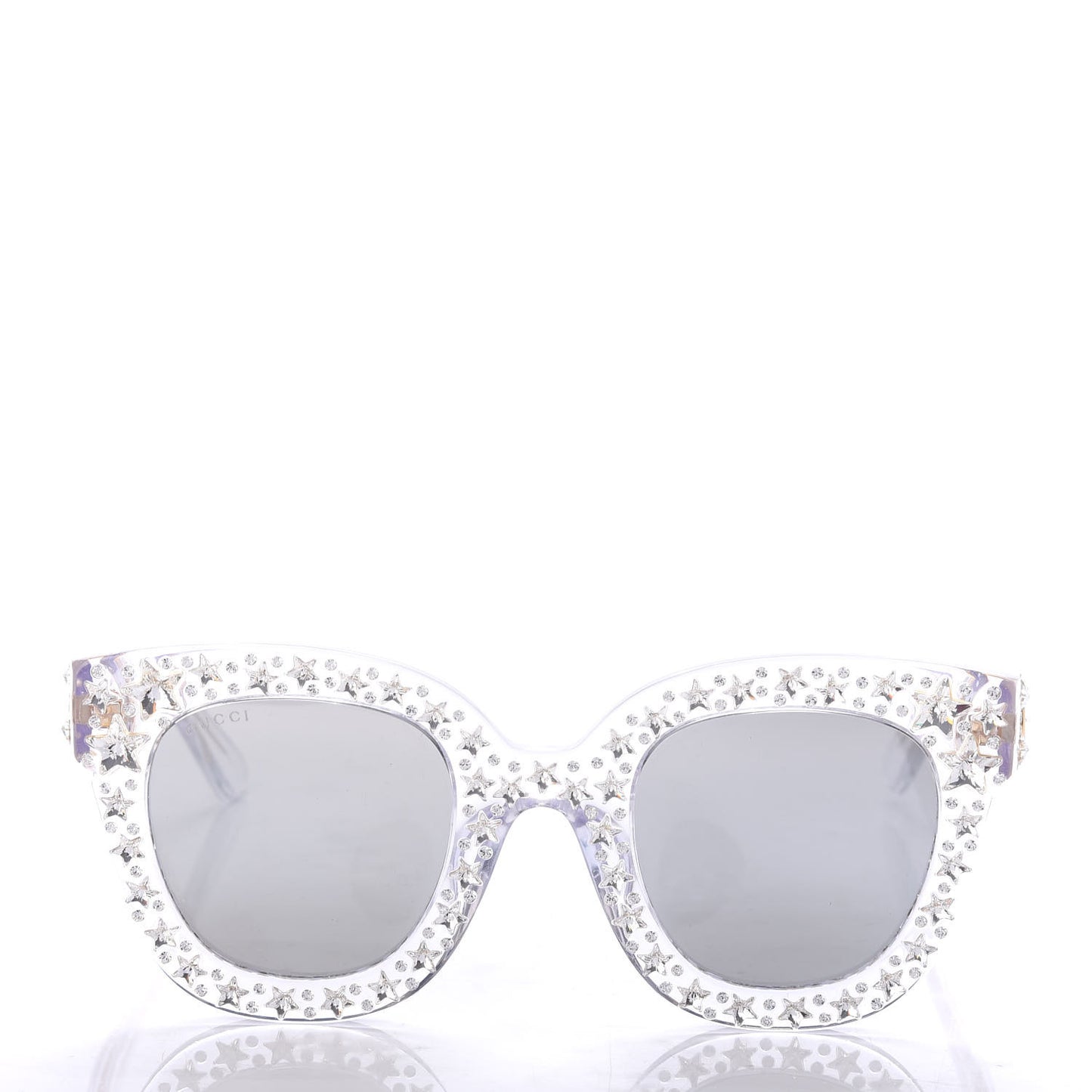 Acetate Crystal Oversize Mirrored Star Sunglasses GG0116S
