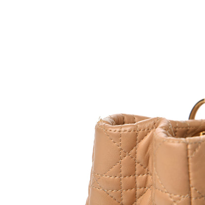 Christian Dior Lambskin Cannage Large Dior Soft Shopping Tote Beige 7 of 16