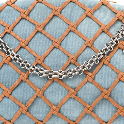 Chanel Denim Medium Canebiers Net Just Mademoiselle Blue Beige 8 of 10