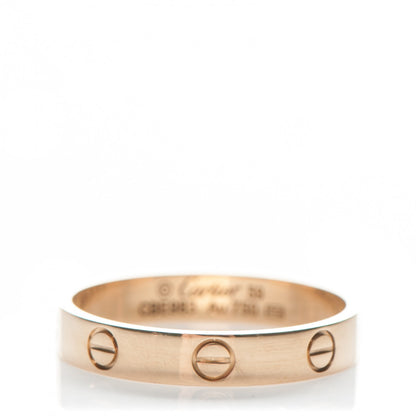 Cartier 18K Yellow Gold 4mm LOVE Wedding Band Ring 59 9 1 of 5