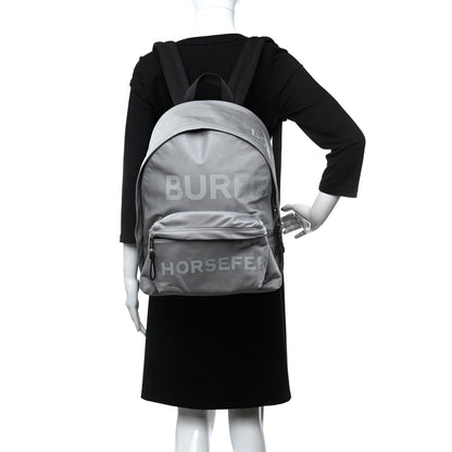 Burberry Nylon Horseferry Print Jett Backpack Cloud Grey 2 of 9