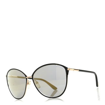 Tom Ford Penelope Vintage Round Sunglasses TF320 Black 1 of 7