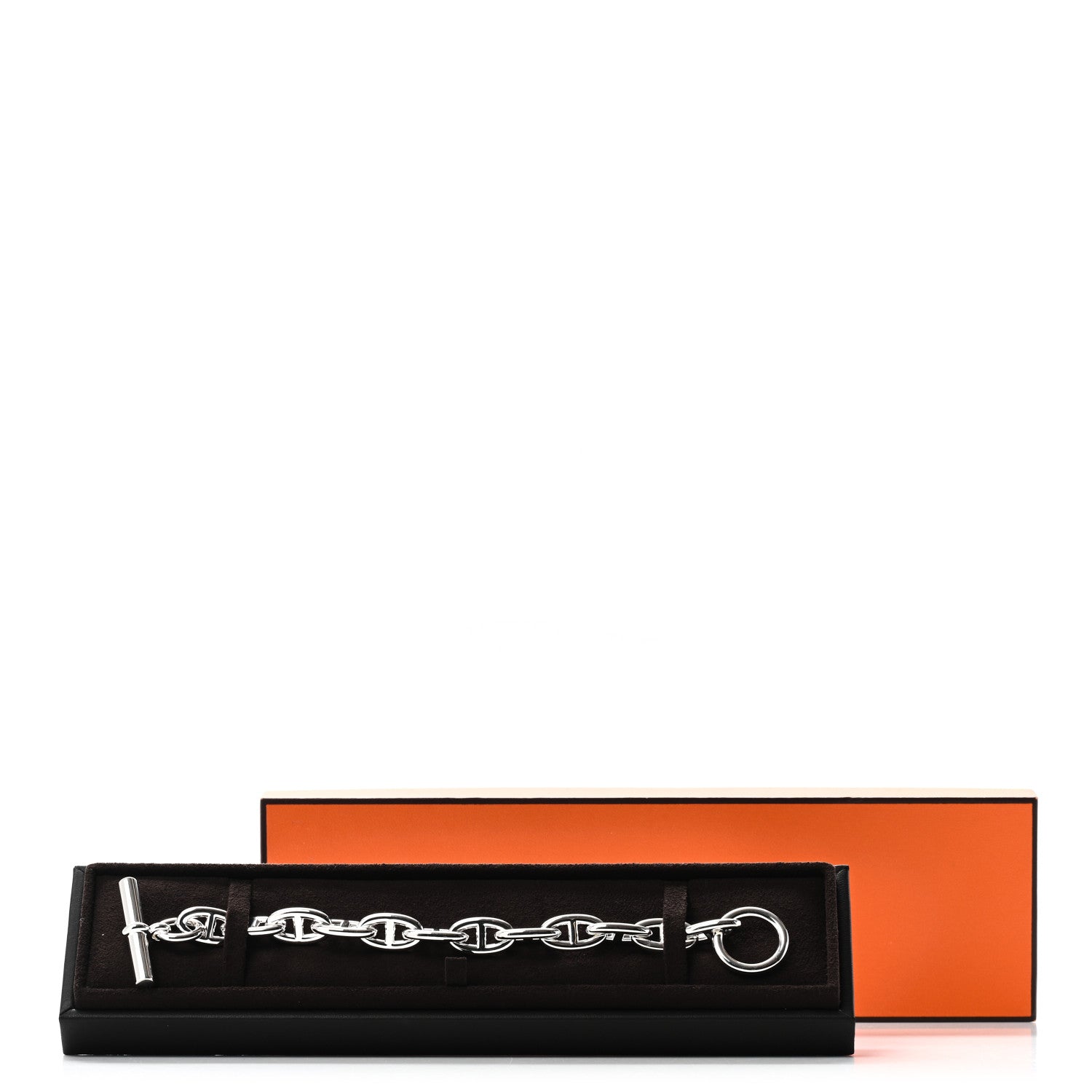 Hermes Sterling Silver GM Chaine d'Ancre Bracelet 4 of 4