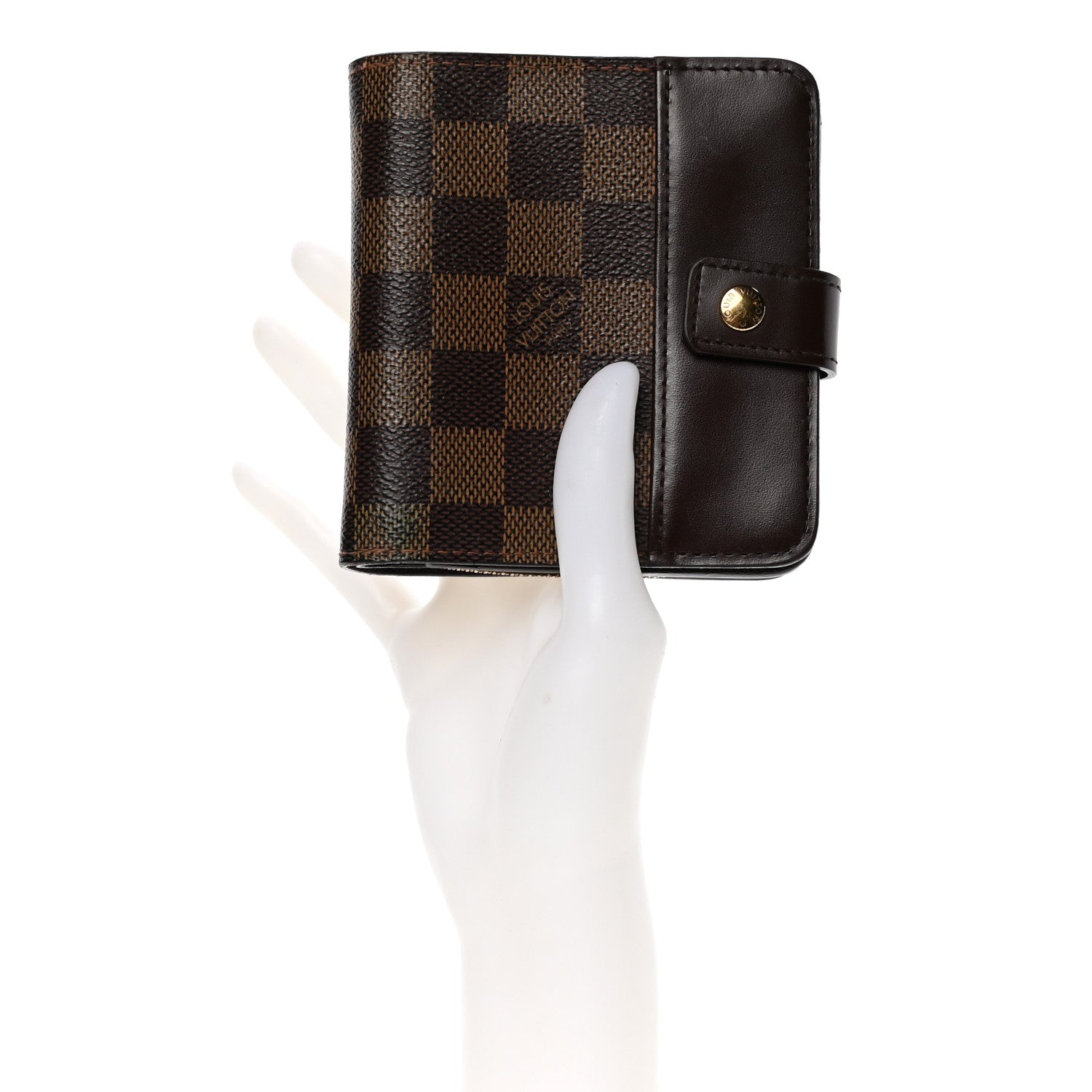 Louis Vuitton Damier Ebene Zippe Zipped Compact Wallet 2 of 9