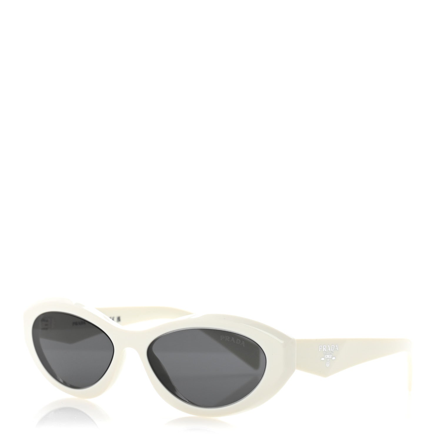 Prada Acetate Oval Sunglasses SPR 26Z White 1 of 8