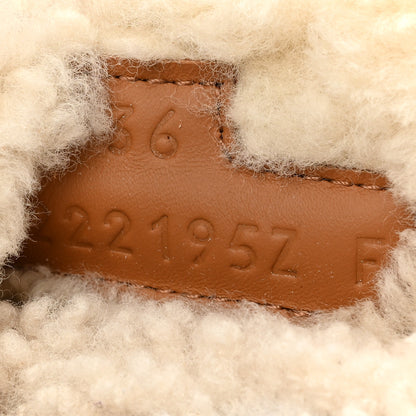 Hermes Suede Goatskin Woolskin Womens Chypre Sandals 36 Naturel Ecru 8 of 8