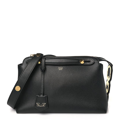 Fendi Vitello Dolce Chain Tail Gold Edition Medium By The Way Boston Bag Black 1 of 10