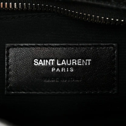 Saint Laurent Calfskin Y Quilted Monogram Mini Loulou Bowling Bag Black 6 of 10
