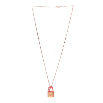 Hermes Swift O'Kelly Pendant Necklace Rose Azalee 3 of 6
