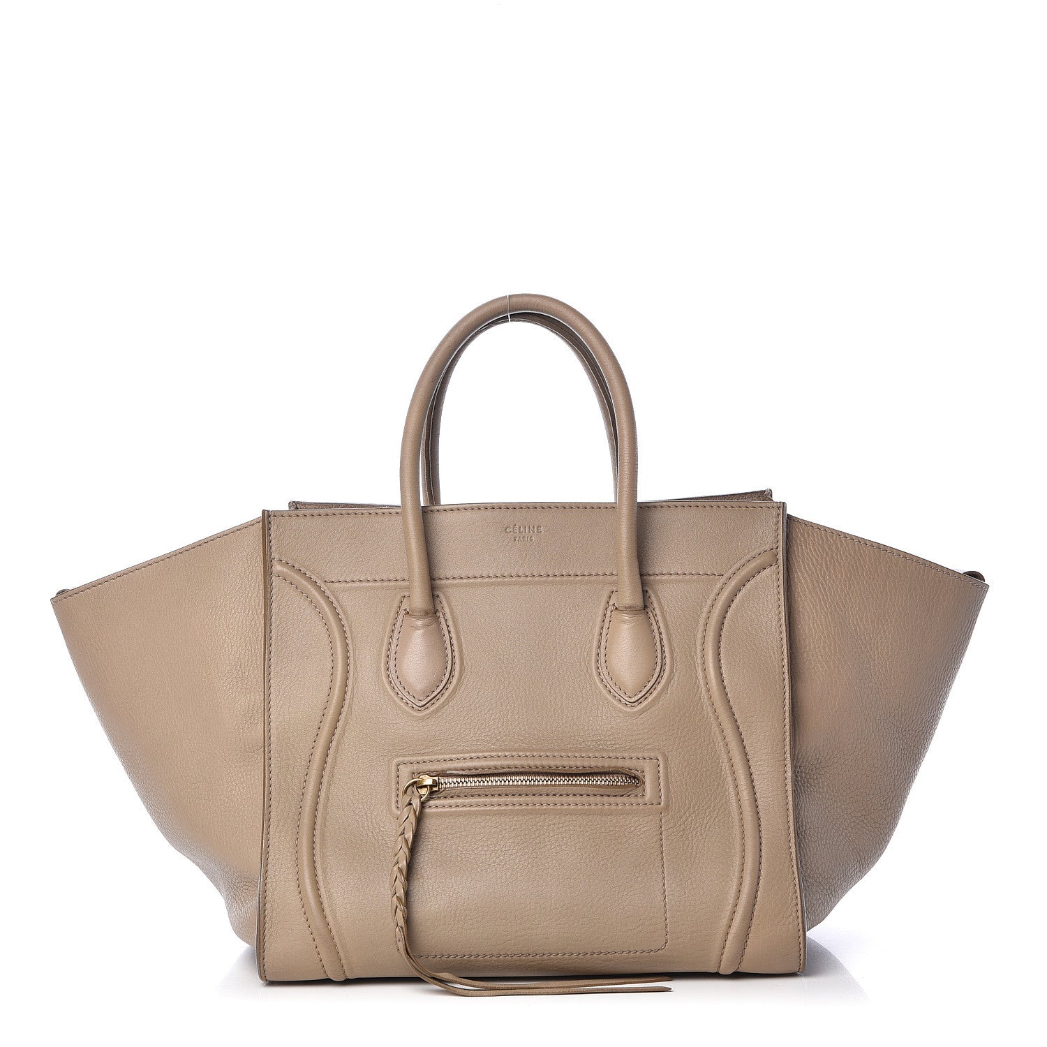 Celine Supple Calfskin Medium Phantom Luggage Beige 1 of 20