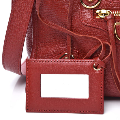 Balenciaga Chevre Gold Metallic Edge Hardware S City Rouge Groseille 10 of 12