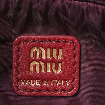 Miu Miu Gabardine Pouch Cerise Baltico 6 of 9