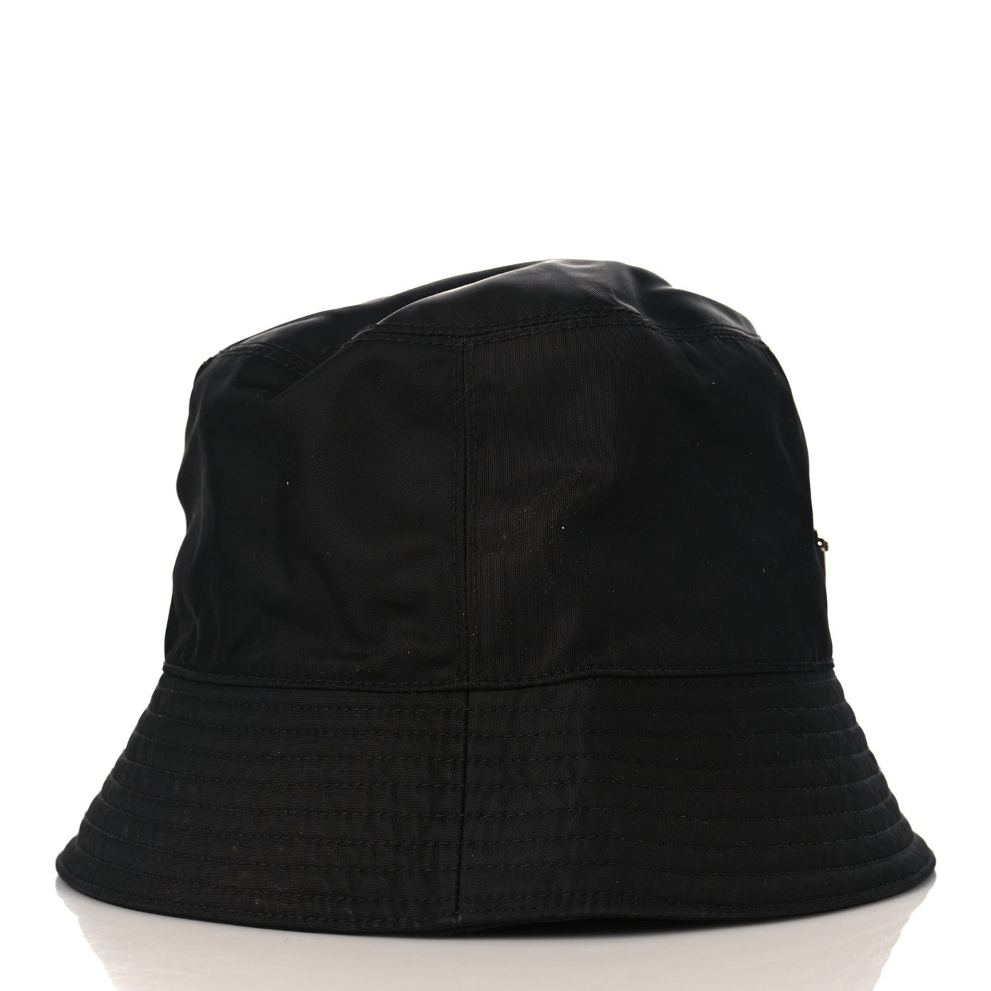 Re-Nylon Metal Triangle Logo Mens Bucket Hat XL Black