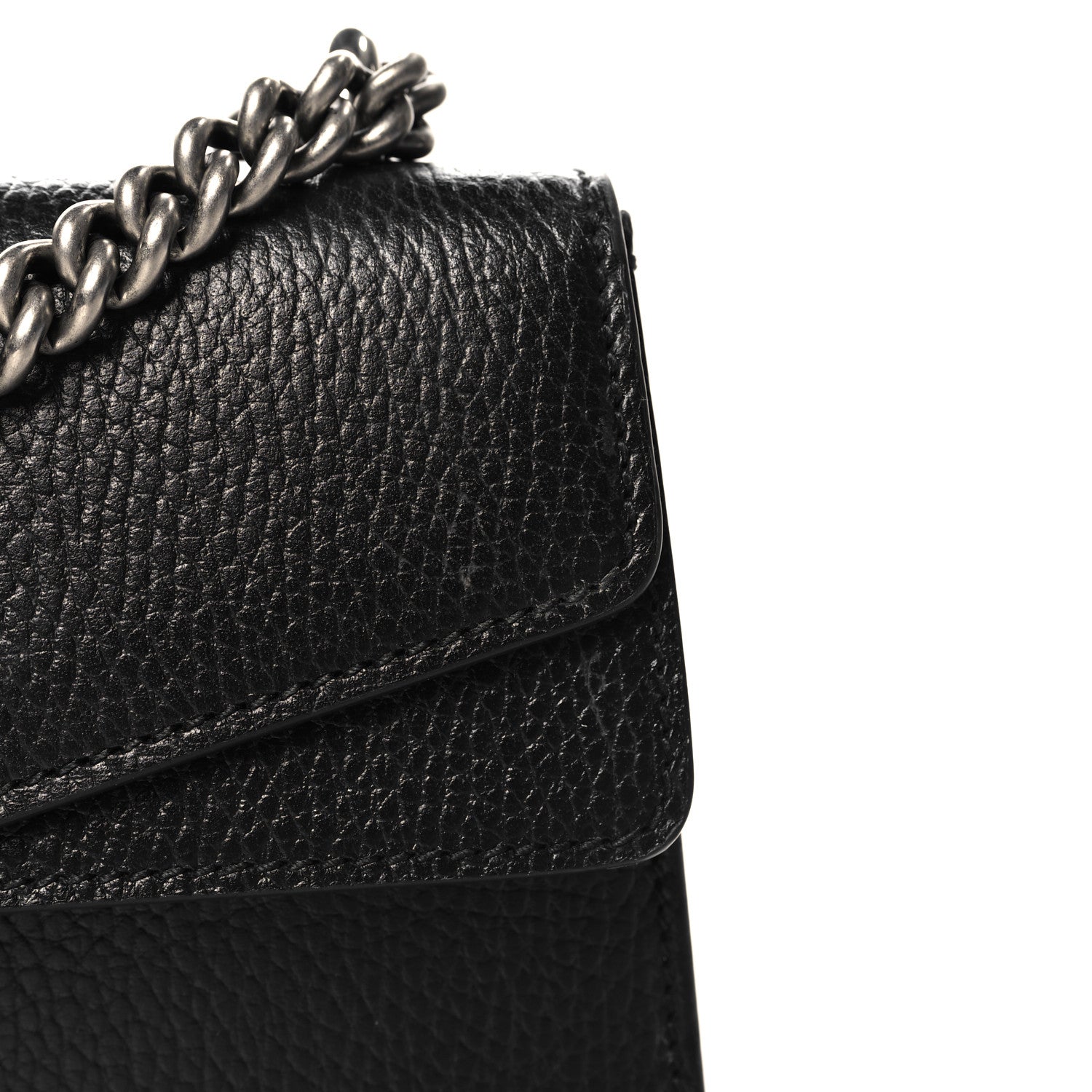 Gucci Pebbled Calfskin Small Dionysus Shoulder Bag Black 12 of 12