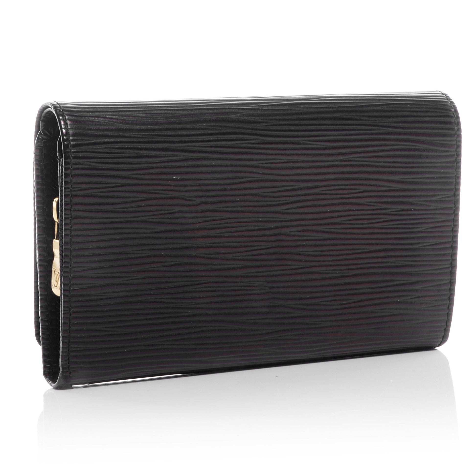 Louis Vuitton Epi Porte-Monnaie Billets Tresor Wallet Black 3 of 7
