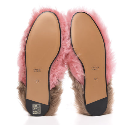 Gucci Merino Wool Womens Princetown Slippers 35 Pink 6 of 8