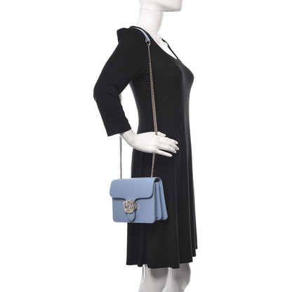 Gucci Dollar Calfskin Small Interlocking G Shoulder Bag Mineral Blue 2 of 10