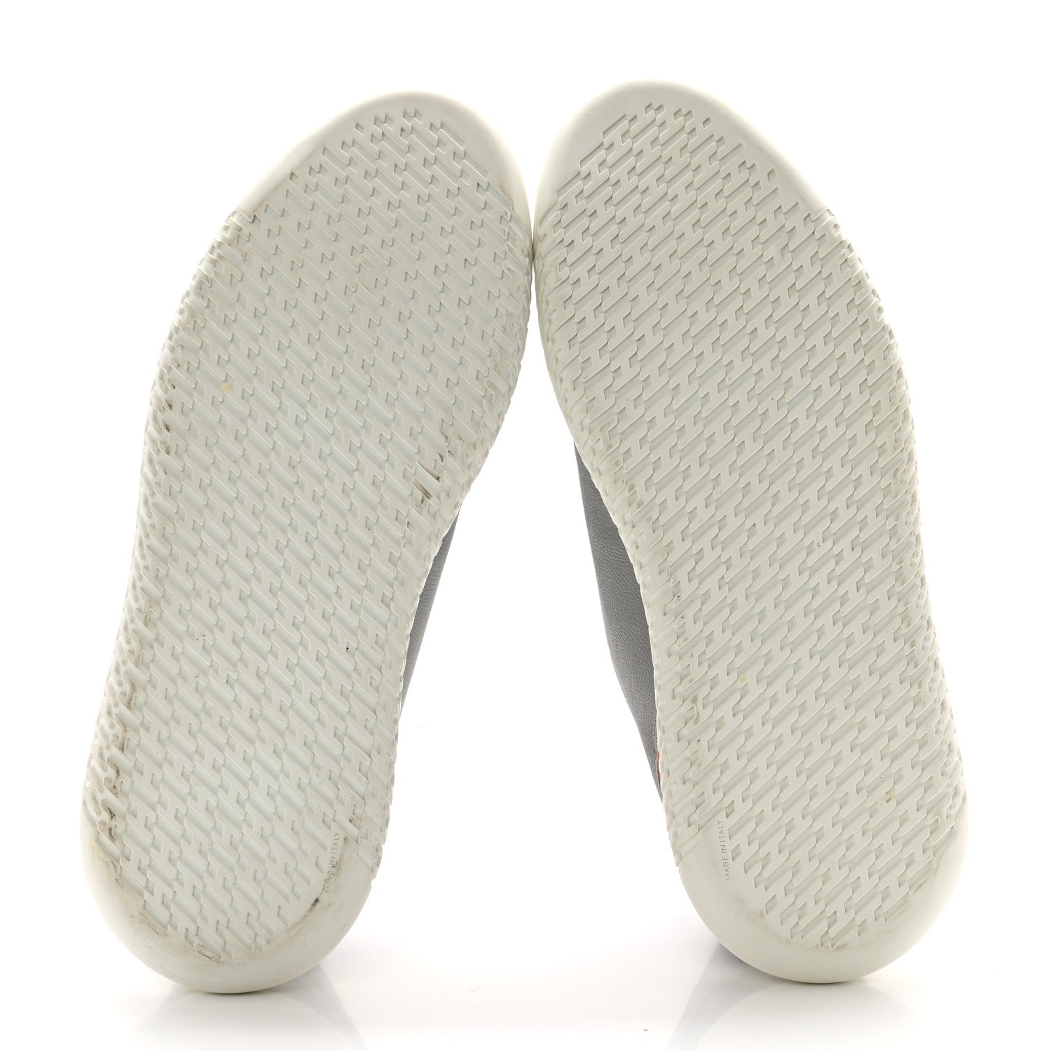 Hermes Epsom Technical Canvas Mens Vitesse Sneakers 42 Orange Multicolor 5 of 9