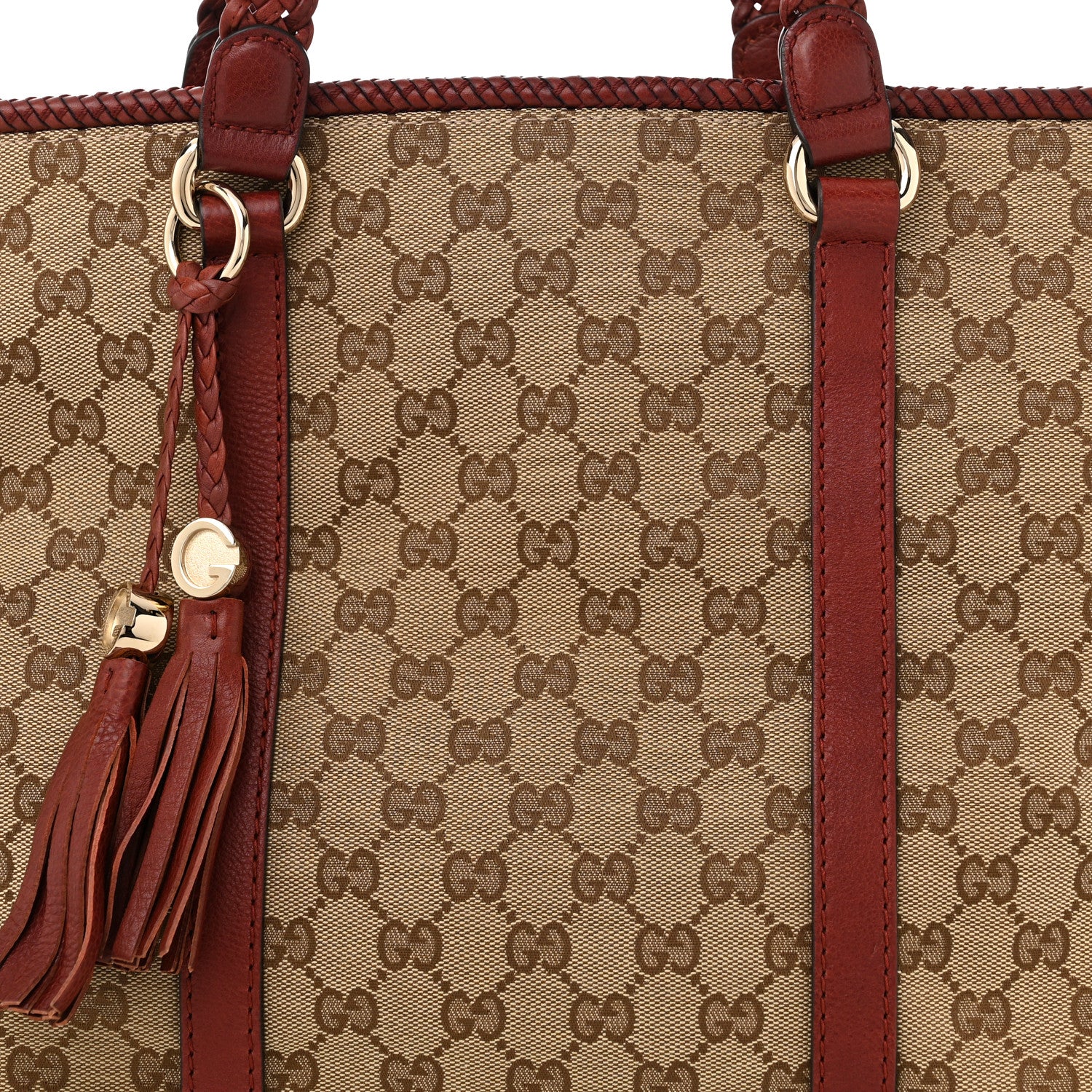 Gucci Monogram Large Marrakech Tote Red 8 of 11